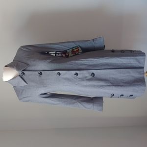 NWT Two Old Hippies,  Gray Wool Top Coat